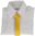 Keltainen leveä kravatti