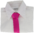 Fuksia leveä kravatti